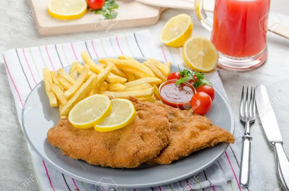 Breaded pork chop
