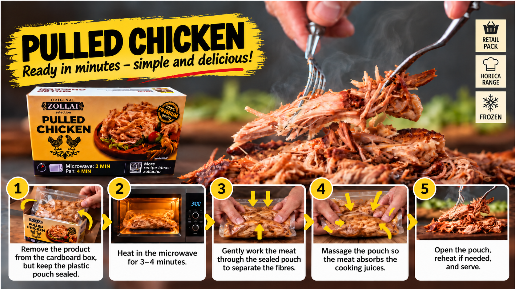 Pulled meat products